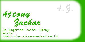 ajtony zachar business card